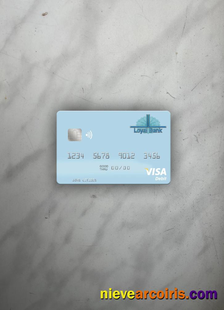 Saint Lucia Loyal Bank Limited visa debit card photolook